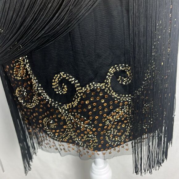 NWT Fairy Couple Gatsby Long Fringe Flapper Cocktail Party Dress - Picture 4 of 8